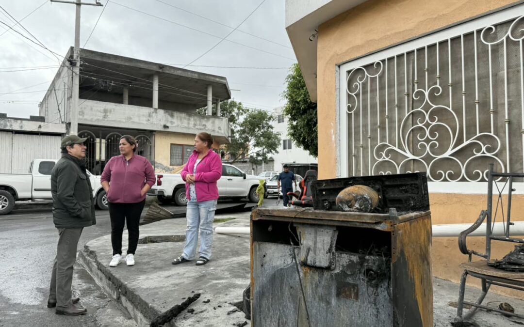 RESPALDA ESCOBEDO A FAMILIAS AFECTADAS POR INCENDIO EN LA ALIANZA REAL